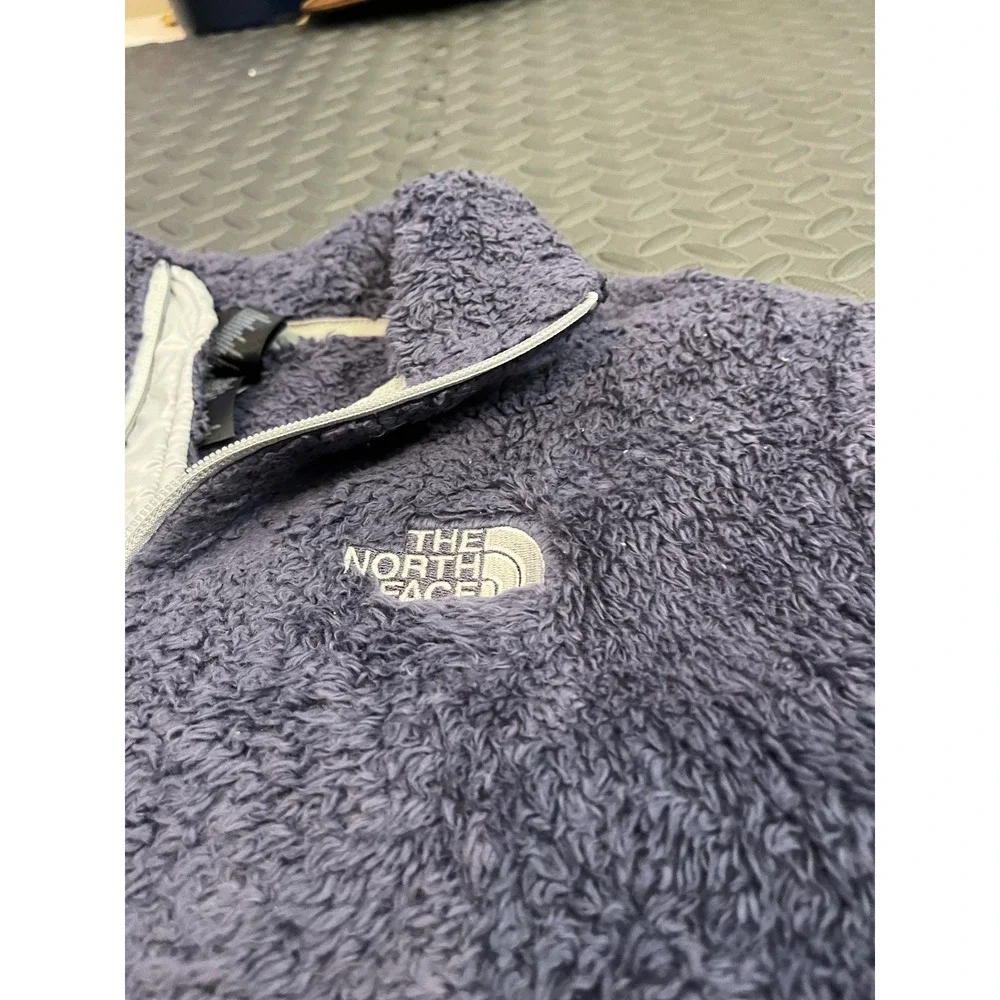The North Face Osito Fleece Jacket Womens L Purple Full Zip High Pile Soft